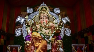 Bengaluru Ganesh Utsava celebrates its 63rd edition from August 27 to September 6, featuring traditional performances and eco-friendly practices at APS College Grounds and National College Grounds. (Deepak Salvi/ANI) Bengaluru Ganesh Utsava celebrates its 63rd edition from August 27 to September 6, featuring traditional performances and eco-friendly practices at APS College Grounds and National College Grounds. (Deepak Salvi/ANI)