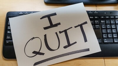 An employee quit his new job within 20 days, citing potential lack of growth. An employee quit his new job within 20 days, citing potential lack of growth.