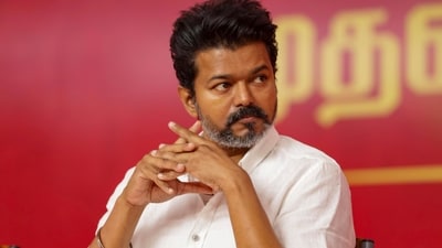 An FIR was filed by a worker who claimed injury due to Vijay's bouncers. The event attracted over 1.5 lakh attendees and witnessed multiple fan-related incidents. (PTI) An FIR was filed by a worker who claimed injury due to Vijay's bouncers. The event attracted over 1.5 lakh attendees and witnessed multiple fan-related incidents. (PTI)