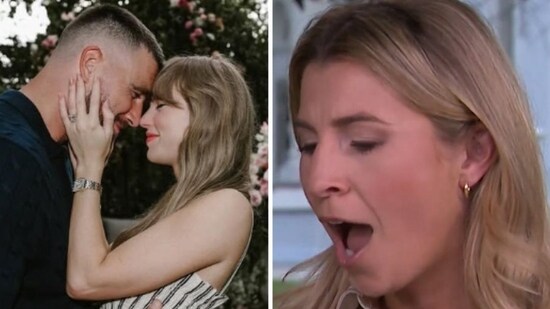 CBS reporter goes viral for her reaction to Taylor Swift and Travis Kelce's engagement (taylorswift/Instagram, CBS News)