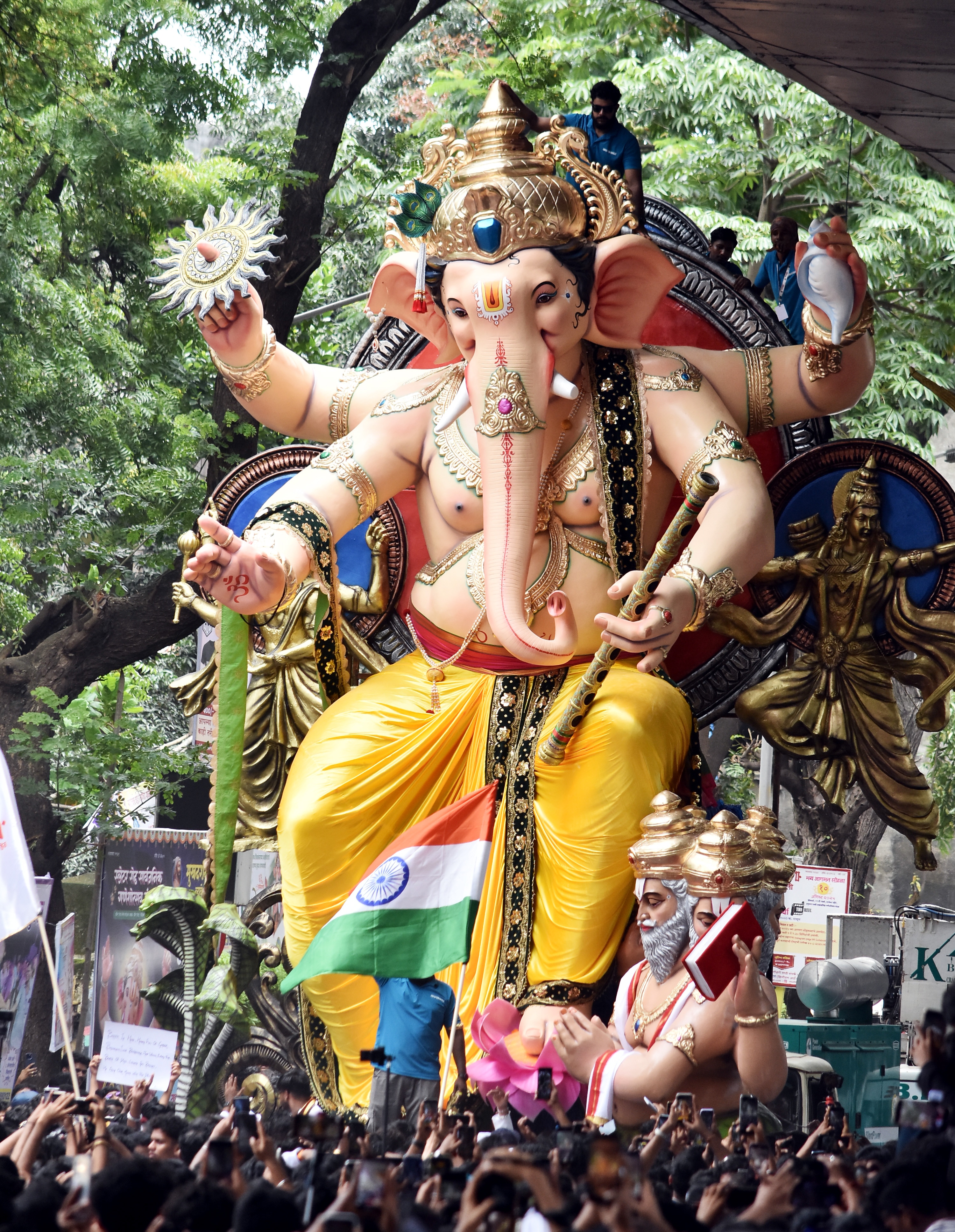 In 2025, Khetwadicha Ganraj marks its 66th year with his beloved devotees. (ANI) In 2025, Khetwadicha Ganraj marks its 66th year with his beloved devotees. (ANI)