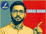 An AI avatar of an ASAP leader amid PU student elections slated for September 3. (HT Photo) An AI avatar of an ASAP leader amid PU student elections slated for September 3. (HT Photo)