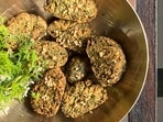 Kothimbir Vadi is a traditional Maharashtrian delicacy prepared with fresh coriander leaves, Bengal gram flour, peanuts, white sesame seeds and spices. 
