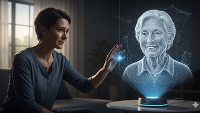 AI deadbots are changing grief, industry, and society, making digital immortality and its risks hard to ignore. (AI-generated) AI deadbots are changing grief, industry, and society, making digital immortality and its risks hard to ignore. (AI-generated)