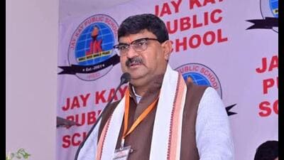 BJP’s UP general secretary (organisation) Dharampal Singh at a party meeting in Hardoi on Thursday. (Sourced) BJP’s UP general secretary (organisation) Dharampal Singh at a party meeting in Hardoi on Thursday. (Sourced)