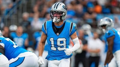 File photo of Carolina Panthers wide receiver Adam Thielen (19) (IMAGN IMAGES via Reuters Connect)