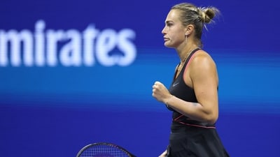 Aryna Sabalenka revealed she had a chat with Jelena Ostapenko after the latter's US Open outburst. (Getty Images via AFP) Aryna Sabalenka revealed she had a chat with Jelena Ostapenko after the latter's US Open outburst. (Getty Images via AFP)