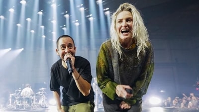 Emily Armstrong and Mike Shinoda from Linkin Park