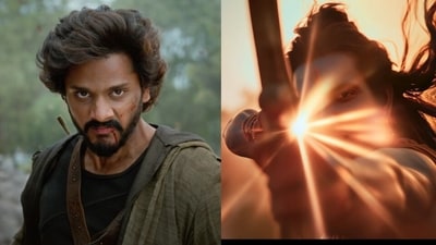 After Hanuman in HanuMan (2023) it looks like Teja Sajja will receive divine guidance from Lord Ram in Mirai. After Hanuman in HanuMan (2023) it looks like Teja Sajja will receive divine guidance from Lord Ram in Mirai.