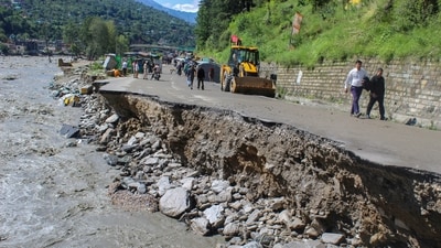 582 roads, including two national highways, remained blocked, 1,155 electricity distribution transformers (DTRs) were disrupted, and 346 water supply schemes were out of service. (PTI)
