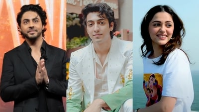 Aryan Khan, Ahaan Panday and Aneet Padda Aryan Khan, Ahaan Panday and Aneet Padda