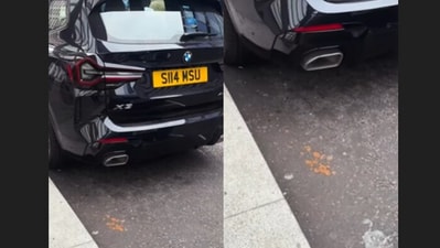 An Indian man’s video of gutka stains on a London street went viral. (Instagram/pandeyjipardesi) An Indian man’s video of gutka stains on a London street went viral. (Instagram/pandeyjipardesi)