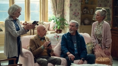 A still from the film The Thursday Murder Club