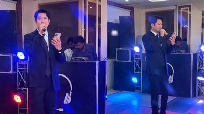 A Korean man, Jongsoo Lee, sang ‘Zaalima’ at his brother-in-law’s wedding. (@mylovefromkorea17/Instagram) A Korean man, Jongsoo Lee, sang ‘Zaalima’ at his brother-in-law’s wedding. (@mylovefromkorea17/Instagram)