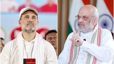 Home minister Amit Shah slammed Rahul Gandhi over 'abuses' against PM Modi at a rally in Bihar. (Hindustan Times/ANI) Home minister Amit Shah slammed Rahul Gandhi over 'abuses' against PM Modi at a rally in Bihar. (Hindustan Times/ANI)