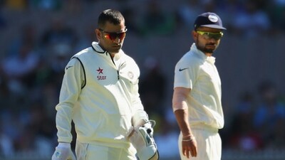 MS Dhoni, left, and Virat Kohli in 2014. (AFP) MS Dhoni, left, and Virat Kohli in 2014. (AFP)