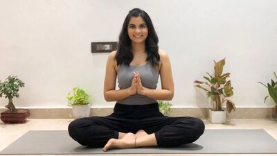 Yoga coach Riya Vyas teaches you how to let your breath make you calmer. Yoga coach Riya Vyas teaches you how to let your breath make you calmer.