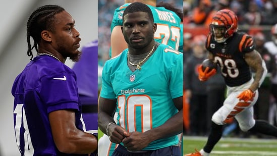 Justin Jefferson, Tyreek Hill and Joe Mixon are among the top fantasy concerns (AP)