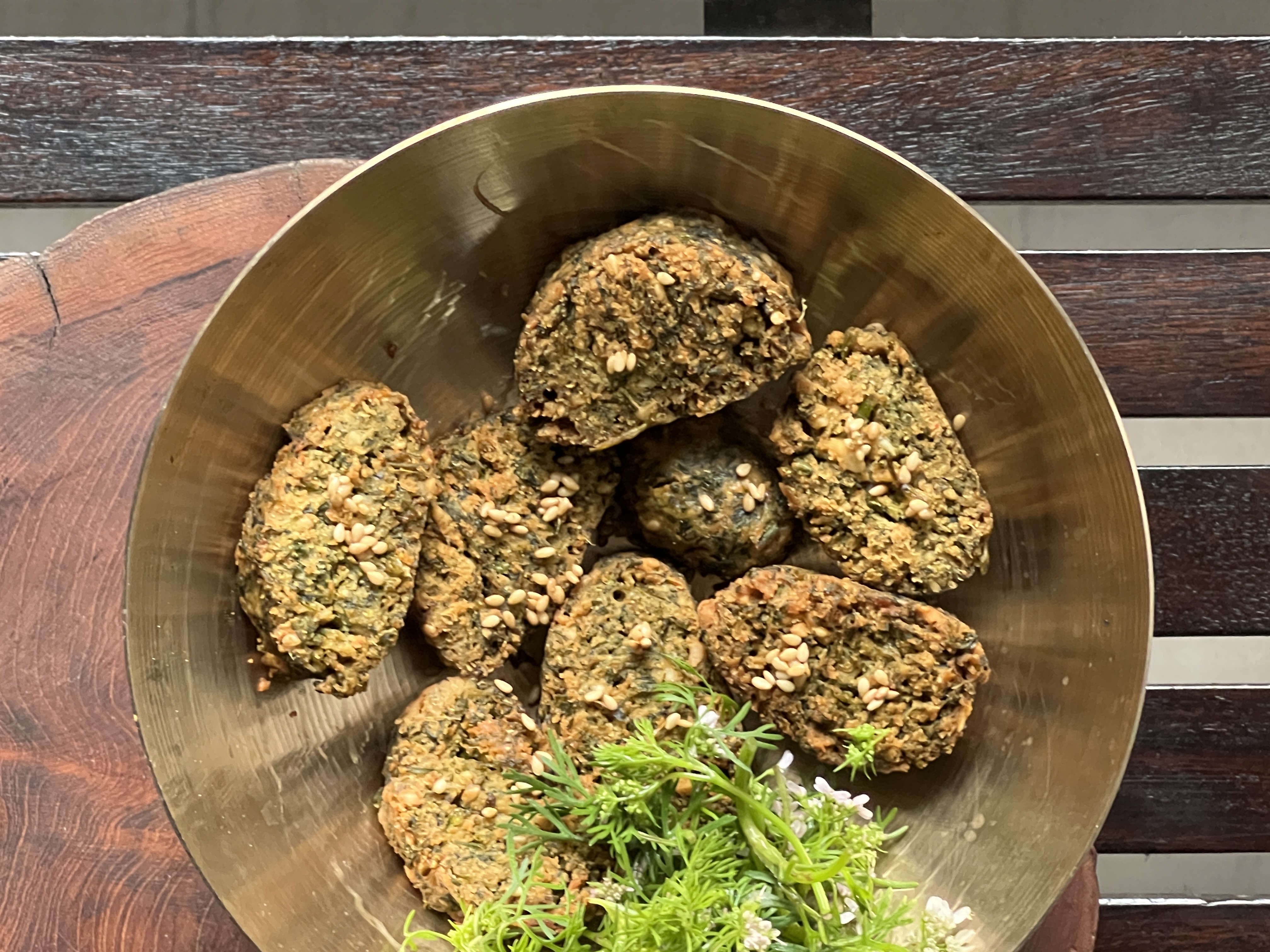 Kothimbir Vadi (Fresh Coriander Leaves Vadi)