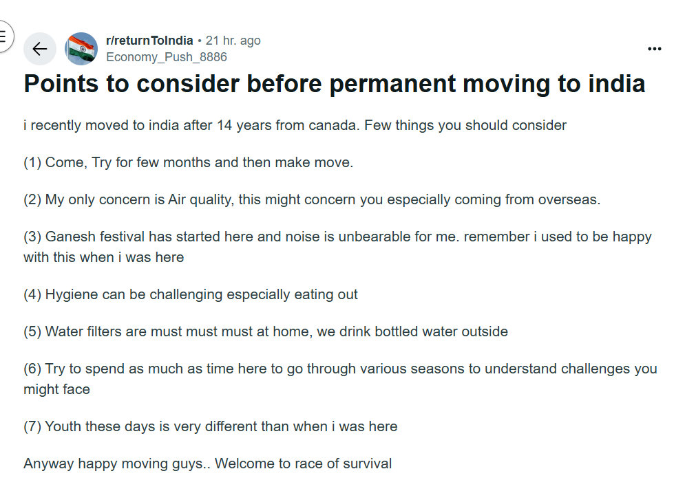 Screengrab of the Reddit post. (@Economy_Push_8886/Reddit) Screengrab of the Reddit post. (@Economy_Push_8886/Reddit)