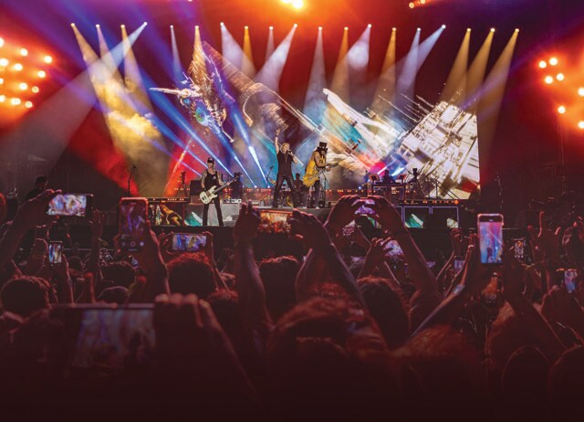 At Mumbai’s Guns N’ Roses gig in May, AI-powered analytics helped detect crowd patterns. At Mumbai’s Guns N’ Roses gig in May, AI-powered analytics helped detect crowd patterns.