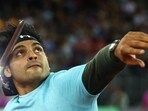 India's Neeraj Chopra in action at the Diamond League Final in Zurich. (REUTERS)