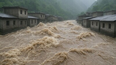 Due to continuous heavy rain in Chamoli district, the water levels of rivers have risen to dangerous levels. (X/@chamolipolice) Due to continuous heavy rain in Chamoli district, the water levels of rivers have risen to dangerous levels. (X/@chamolipolice)