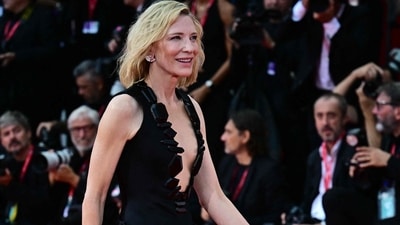 Cate Blanchett attends the red carpet before the opening ceremony of the 82nd International Venice Film Festival. (AFP) Cate Blanchett attends the red carpet before the opening ceremony of the 82nd International Venice Film Festival. (AFP)
