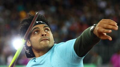 India's Neeraj Chopra in action at the Diamond League Final in Zurich. (REUTERS) India's Neeraj Chopra in action at the Diamond League Final in Zurich. (REUTERS)