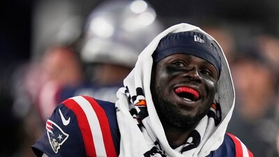 New England Patriots safety Jabrill Peppers stands on the sideline during the first half vs Commanders (AP) New England Patriots safety Jabrill Peppers stands on the sideline during the first half vs Commanders (AP)