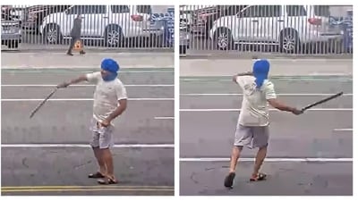The man, identified as 36-year-old Gurpreet Singh, was shot by the Los Angeles Police Department officers. (YouTube) The man, identified as 36-year-old Gurpreet Singh, was shot by the Los Angeles Police Department officers. (YouTube)