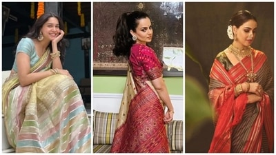 Ganesh Chaturthi 2025: Sharvari Wagh to Kangana Ranaut and Genelia D'Souza's recent ethnic looks. (Instagram/ Sharvari Wagh, Haseena Shaikh and Genelia Deshmukh) Ganesh Chaturthi 2025: Sharvari Wagh to Kangana Ranaut and Genelia D'Souza's recent ethnic looks. (Instagram/ Sharvari Wagh, Haseena Shaikh and Genelia Deshmukh)
