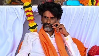 Mumbai, India. August 29, 2025:Maratha quota agitation leader Manoj Jarange Patil began his indefinite hunger strike for maratha reservation at Azad Maidan in south Mumbai on Friday. More than 50,000 supporters and members of the Maratha community gathered at Azad Maidan to support Jarange Patil. Mumbai, India. August 29, 2025. (Photo by Raju Shinde/HT Photo) (Raju Shinde) Mumbai, India. August 29, 2025:Maratha quota agitation leader Manoj Jarange Patil began his indefinite hunger strike for maratha reservation at Azad Maidan in south Mumbai on Friday. More than 50,000 supporters and members of the Maratha community gathered at Azad Maidan to support Jarange Patil. Mumbai, India. August 29, 2025. (Photo by Raju Shinde/HT Photo) (Raju Shinde)