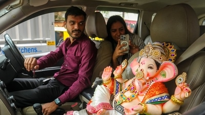 Bengaluru excelled in Ganesh Chaturthi celebrations, with Zepto reporting a significant rise in festive orders. (PTI) Bengaluru excelled in Ganesh Chaturthi celebrations, with Zepto reporting a significant rise in festive orders. (PTI)