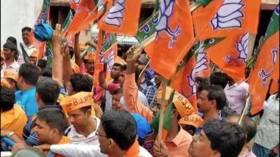 Police said the BJP workers were led by Rakesh Singh, a local leader who was earlier expelled from the state Congress. (Representative photo) Police said the BJP workers were led by Rakesh Singh, a local leader who was earlier expelled from the state Congress. (Representative photo)