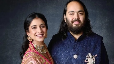Radhika Merchant and Anant Ambani were spotted at the Ganpati visarjan convoy of ‘Antilia Cha Raja’. (File Photo) Radhika Merchant and Anant Ambani were spotted at the Ganpati visarjan convoy of ‘Antilia Cha Raja’. (File Photo)