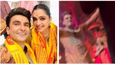 On Thursday, Ranveer, along with Deepika Padukone, was seen attending the Ganesh Chaturthi celebrations at the Ambani family residence, Antilia. On Thursday, Ranveer, along with Deepika Padukone, was seen attending the Ganesh Chaturthi celebrations at the Ambani family residence, Antilia.