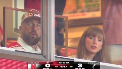Taylor Swift and Travis Kelce were spotted at Arrowhead Stadium in Missouri, Taylor Swift and Travis Kelce were spotted at Arrowhead Stadium in Missouri,