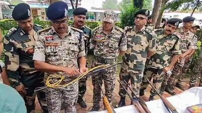 The cache of arms seized after a special joint operation in the Abujhmad forest area in July (ANI FILE PHOTO/REPRESENTATIVE IMAGE) The cache of arms seized after a special joint operation in the Abujhmad forest area in July (ANI FILE PHOTO/REPRESENTATIVE IMAGE)