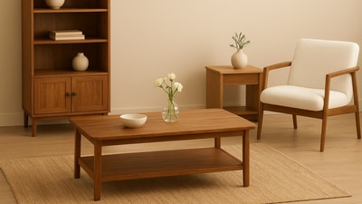 A mix of solid and engineered wood furniture adds balance, blending timeless beauty with everyday function for stylish, practical living spaces. A mix of solid and engineered wood furniture adds balance, blending timeless beauty with everyday function for stylish, practical living spaces.