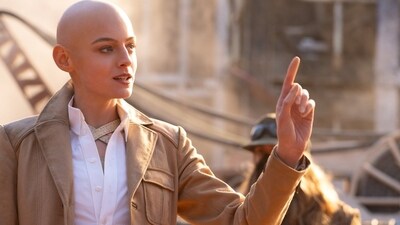 Emma Corrin shaved her head for the role of Cassandra Nova, a sinister telepath and scheming evil twin sister of Professor X, in Marvel's Deadpool & Wolverine. Emma Corrin shaved her head for the role of Cassandra Nova, a sinister telepath and scheming evil twin sister of Professor X, in Marvel's Deadpool & Wolverine.