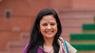 TMC MP Mahua Moitra during the Monsoon session of Parliament, in New Delhi, Friday, Aug. 1, 2025. (PTI) TMC MP Mahua Moitra during the Monsoon session of Parliament, in New Delhi, Friday, Aug. 1, 2025. (PTI)