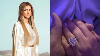 Dubai royal Sheikha Mahra showed her ring on Instagram after her engagement with rapper French Montana. (Instagram/Xtianna) Dubai royal Sheikha Mahra showed her ring on Instagram after her engagement with rapper French Montana. (Instagram/Xtianna)