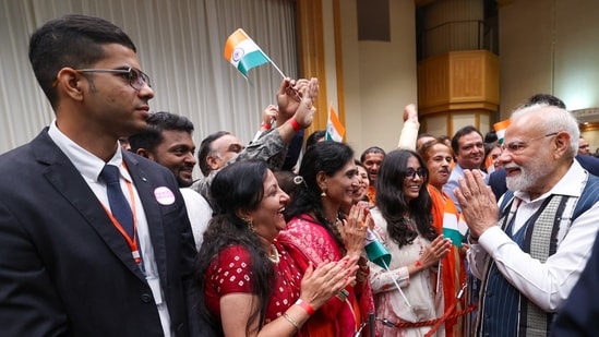 PM Modi interacts with members of the Indian community in Japan (X/@narendramodi)