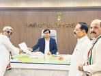 A Congress delegation submitted a written representation to the Thane Collector on August 24. (Photo by Bachchan Kumar/ HT PHOTO) (HT PHOTO) A Congress delegation submitted a written representation to the Thane Collector on August 24. (Photo by Bachchan Kumar/ HT PHOTO) (HT PHOTO)