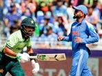 Babar Azam and Virat Kohli in action Babar Azam and Virat Kohli in action