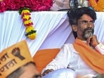 Activist Manoj Jarange-Patil during his indefinite hunger strike demanding Maratha reservation, at Azad Maidan, in Mumbai, on Friday. (PTI) Activist Manoj Jarange-Patil during his indefinite hunger strike demanding Maratha reservation, at Azad Maidan, in Mumbai, on Friday. (PTI)
