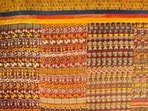 The Brindavani Bastra is a 9.37-metre-long and 2.31-metre-wide textile made with silk, cotton, and brass thread. (The British Museum) The Brindavani Bastra is a 9.37-metre-long and 2.31-metre-wide textile made with silk, cotton, and brass thread. (The British Museum)