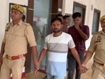 Umesh Kumar Yadav arrested by the Colonelganj police on Saturday (HT Photo) Umesh Kumar Yadav arrested by the Colonelganj police on Saturday (HT Photo)
