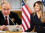 Melania Trump (right) wrote the letter to Vladimir Putin (left) ahead of the latter's meeting with Donald Trump in Alaska Melania Trump (right) wrote the letter to Vladimir Putin (left) ahead of the latter's meeting with Donald Trump in Alaska